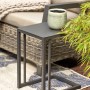Rechteckiger, anthrazitfarbener Siena Garden Gartentisch Ramo, 33,5x40 cm, ideal für Balkon & Garten.