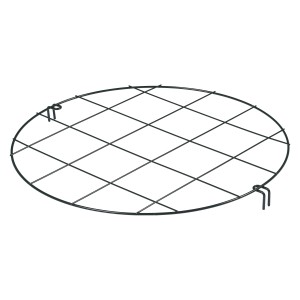 Rundes, dunkelgrünes Peacock Rankgitter, 50 cm Durchmesser, aus verzinktem Stahl.