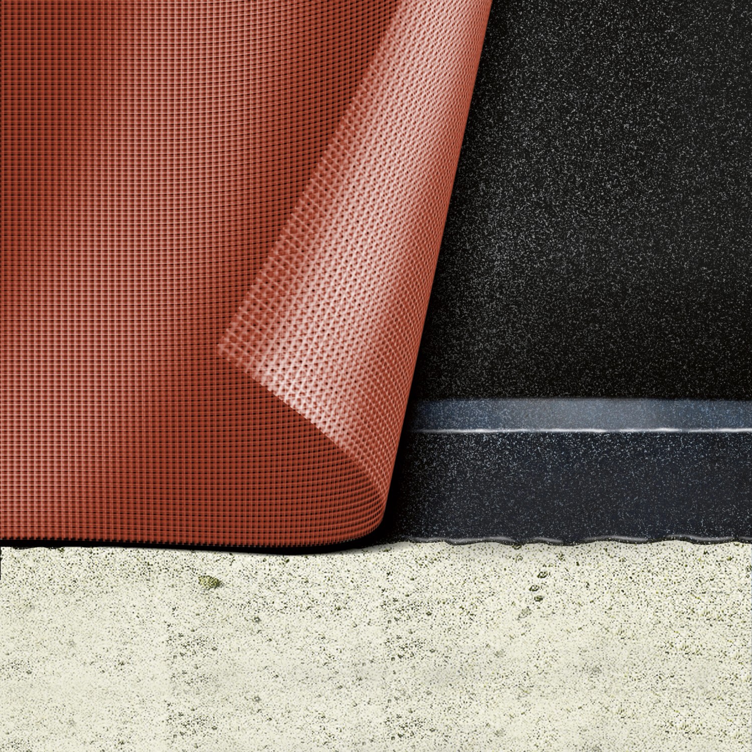 MEM Panzer-Vlies 10m²: Armierungsgewebe in Silber-Grau für Bauabdichtungen, zur Verstärkung und als Vlieseinlage.