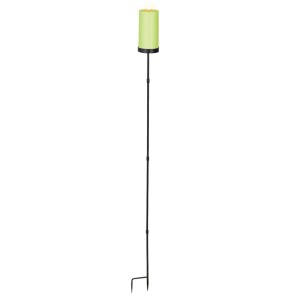 Solar-Kerze Kunststoff XL 2 Ø 7 cm x 117 cm Grün