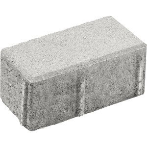 Premac Pflasterstein Klasiko, grau, 20x10x8 cm, ideal für stark frequentierte Flächen.