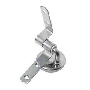 MSV WC-Sitz Scharnier aus Edelstahl, silberfarben, für Toilettensitz-Zubehör.