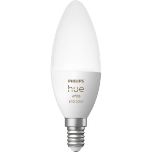 Philips Hue E14 LED Lampe, White & Color Ambiance, Kerzenform, 470 lm.
