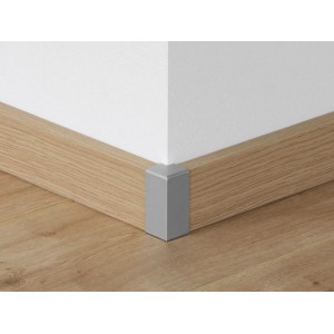 Parador Außenecke in Alu-Optik für Sockelleisten SL 3/6/18, Zubehör für Laminat & Parkett.