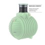 Garantia Erdtank Columbus Proline 3700 L, grüner Regenwassertank mit optionalem Zubehör.