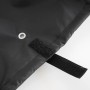 Detailansicht: Schwarze Vasner Abdeckhaube AirCape Größe L für Terrassenheizstrahler, mit Klettverschluss.