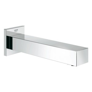 Grohe Universal Wanneneinlauf Cube, chromfarbene Wannenarmatur für die Wandmontage.