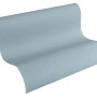 Blaue Vliestapete mit leichter Struktur, Uni Matt, FSC®-zertifiziert.