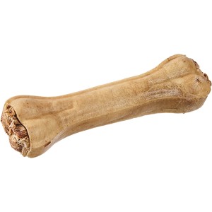 Primox Kauer Büffelhautknochen mit Pansenfüllung, 11cm, 2 Stück. Hunde-Snack für natürlichen Kauspaß.