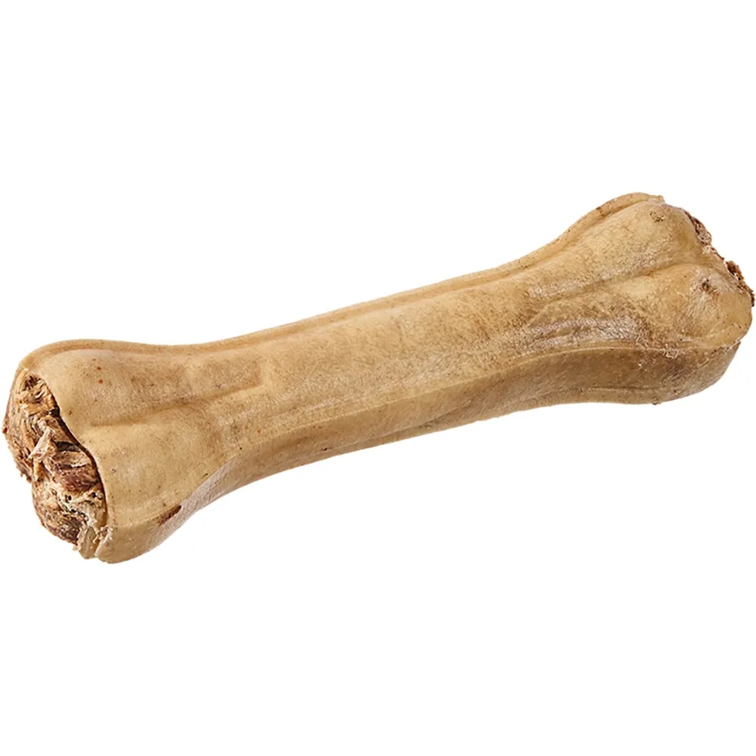 Primox Kauer Büffelhautknochen mit Pansenfüllung, 11cm, 2 Stück. Hunde-Snack für natürlichen Kauspaß.