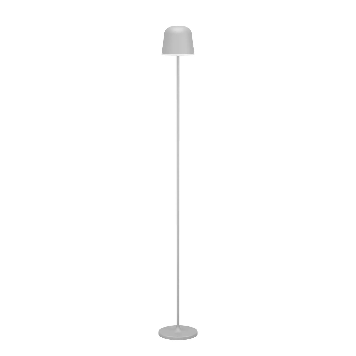 EGLO Mannera-L Led-vloerlamp, draadloos, aanraakschakelaar, dimbaar, lamp voor woonkamer van metaal in beige, lamp voor buiten en binnen, IP54