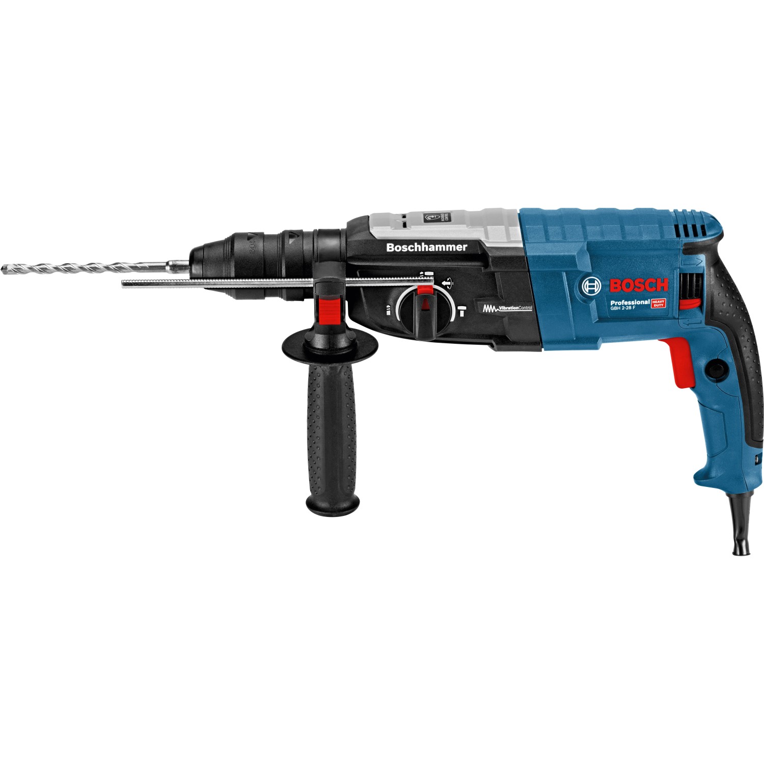 Bosch Professional GBH 2-28 F Bohrhammer mit Zubehör, blau/schwarz.