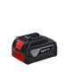 Robuster Bosch Professional Akkupack GBA 18V/5Ah, schwarz-rot, mit 18V und 5Ah für Elektrowerkzeuge.