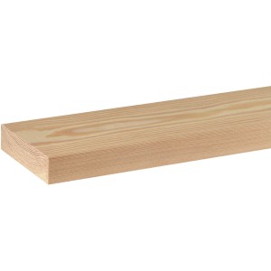 Rohe, astreine Fichte/Kiefer Flachleiste (19x80x2400mm) für Bastelarbeiten.