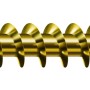 Goldene Spax Universalschraube 5x40 mm mit Senkkopf und PZ-Antrieb, 25 Stück.