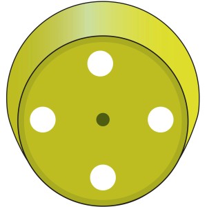 Wagner Topffüße, selbstklebend, grau, Ø 15mm, 16er Set für Zubehör für Pflanztöpfe.