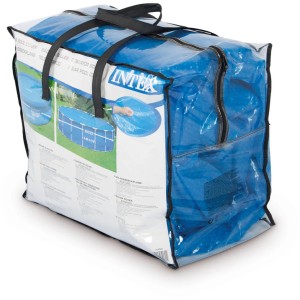 Verpackte Intex Solarabdeckplane für runde Easy Pools bis Ø 244 cm.