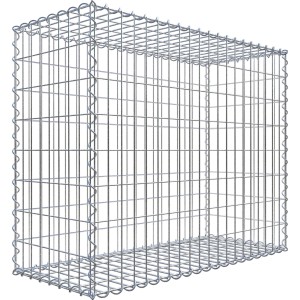 Gabiona Gabionenkorb 80 cm x 100 cm x 40 cm Maschenw 5 cm x 10 cm