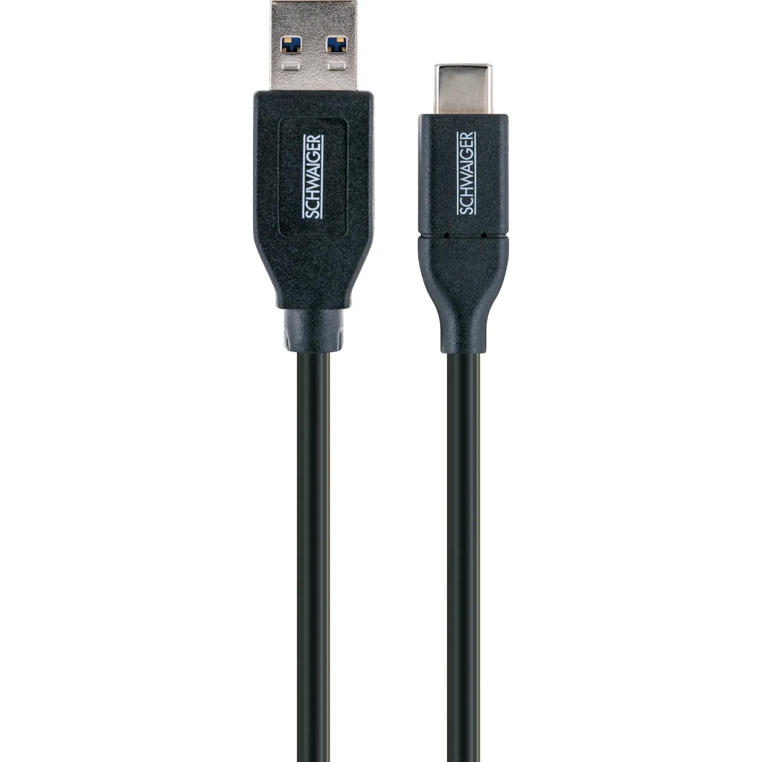Schwaiger USB-Kabel: USB 3.0 A auf USB 3.1 Type C, zum Laden und Synchronisieren.