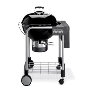 Weber Holzkohlegrill Performer GBS Ø 57cm mit Arbeitsfläche und Wagen.