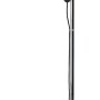 Schwarzer Brilliant Deckenfluter Spari mit Leseleuchte, 180 cm hoch.