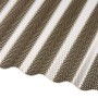Bronzefarbene Profilplatte PC Wabe HS 76/18, Kunststoffbedachung mit Wabenstruktur.