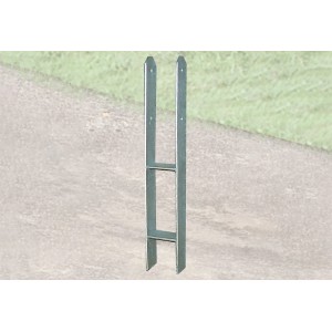 Weka H-Anker-Set für Carport, 10 Stück, 12x12 cm, zur Bodenverankerung von Pfosten.