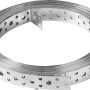 Feuerverzinktes Lochband, 20 mm breit, 10 m lang, für Holzkonstruktionen.