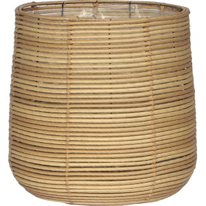 Pflanztopf Polyrattan Natur Ø 37 cm x 35,5 cm