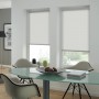 Gardinia EasyFix Rollo Lili Green, weiß, 75x160cm, lichtdurchlässig, im Wohnraum.