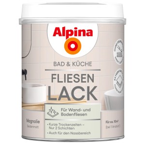 Alpina Fliesen-Lack Bad & Küche 2 Komponenten Magnolie Seidenmatt 750 ml