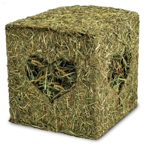 JR Farm Heuwürfel mit Mehlwürmern, 125g. Natürliches Käfigzubehör & Futter für Nager.