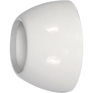 Weiße Mydeco Wandhalterung für Gardinenstange, Ø 2 cm.