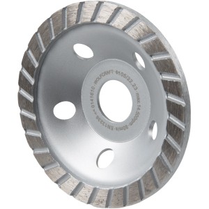 Wolfcraft Diamant-Schleiftopf Standard, Ø 105 mm für Winkelschleifer.