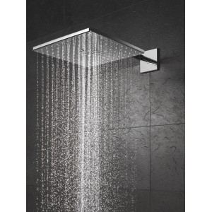 Grohe Rainshower 310 SmartActive Cube Kopfbrause-Set, Chrom, mit Wasserstrahl.