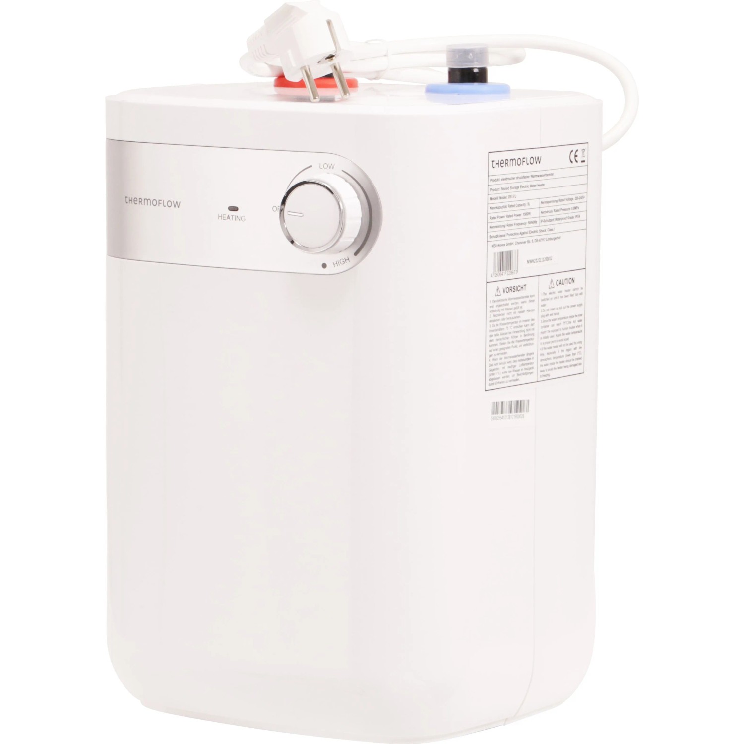 Thermoflow Untertischsspeicher, 5 Liter mit Niederdruckarmatur Ovalis_5