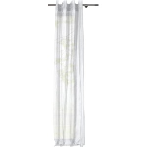 Weißer Mydeco Schlaufenschal Soft, 245x135 cm, halbtransparenter Fenstervorhang mit Schlaufenaufhängung.