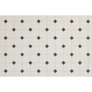 Andiamo PVC Bodenbelag Supreme Fliesenoptik Schwarz Meterware Breite: 200 cm