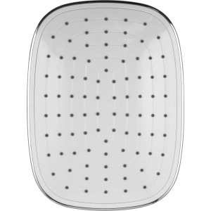 baliv Überkopfbrause KBS-22.160 in Chrom, ovale Form mit Anti-Kalknoppen.