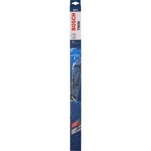 Bosch Scheibenwischer Twin Single 550U im blauen Karton, Autozubehör für klare Sicht.