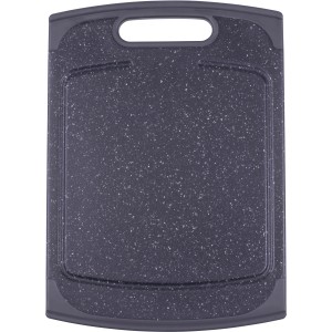 Steuber Schneidebrett Granit Groß, Küchenhelfer mit Saftrille und Antirutsch-Rand.