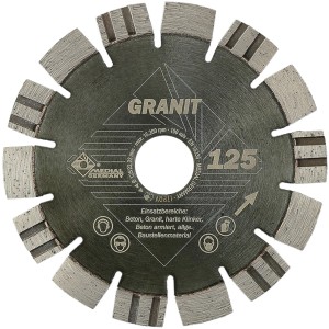 Medial Diamant Trennscheibe Granit, Ø 125mm, für Winkelschleifer. Zum Schneiden von Granit und Beton.