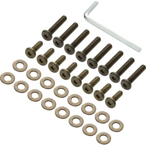 Montage-Set für Gartenmöbel: Schrauben, Unterlegscheiben und Inbusschlüssel für Rosetown und Kelvington.