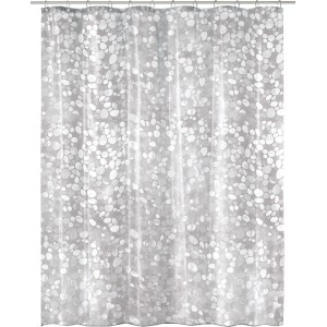 Klarer Kleine Wolke Duschvorhang Cristallo mit Steinmuster, 180x200 cm.