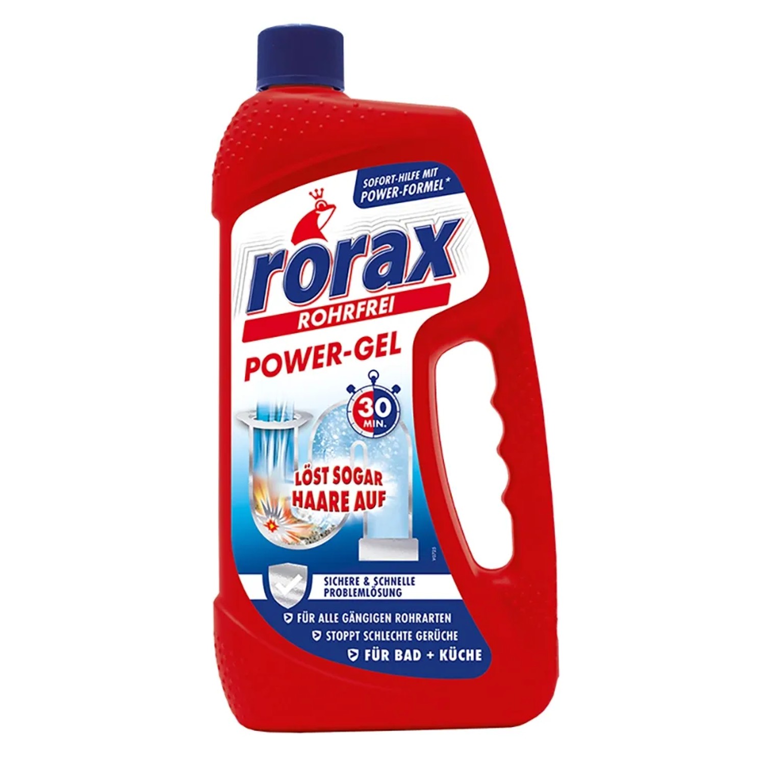 bio-chem - Vloeibare afvoerreiniger en pijpreiniger - Uiterst effectieve formule tegen verstopping en haar - voor douche, bad, wasbak, toilet, gootsteen, keuken, sifon - 1000 ml