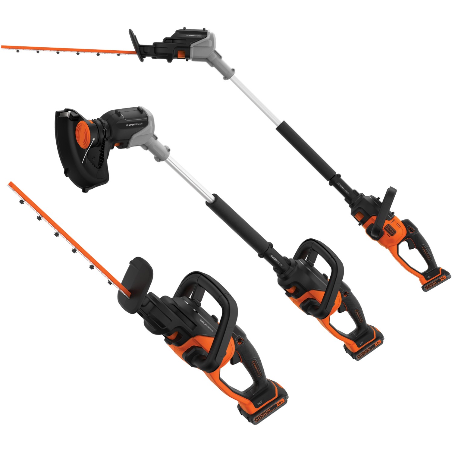 Black+Decker AkkuHeckenschere und Rasentrimmer Set 3in1