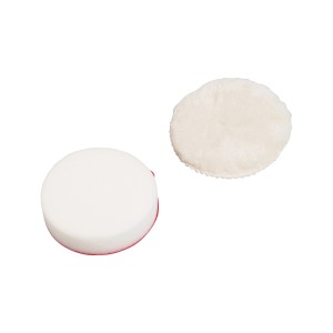 Ellix Haftpolier-Set, 3-teilig: Polierschwamm und Lammfellhaube für Winkelschleifer.