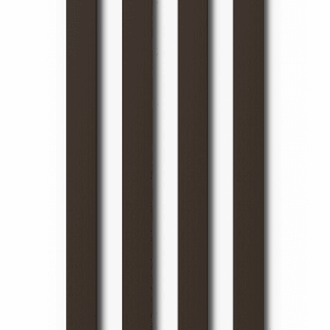 Denpanels Sticks Walnuss, 4er-Set MDF Paneel-Zubehör in Schwarz.