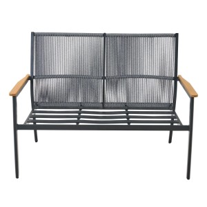 Siena Garden Comfort Plus Bank Liguria Anthrazitgrau Matt 3-teilig FSC®