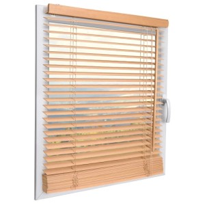 Sol Royal Holzjalousie SolDecor JH3, 100x160 cm, Eiche, für Fenster, mit Zugschnüren und Einstellstab.
